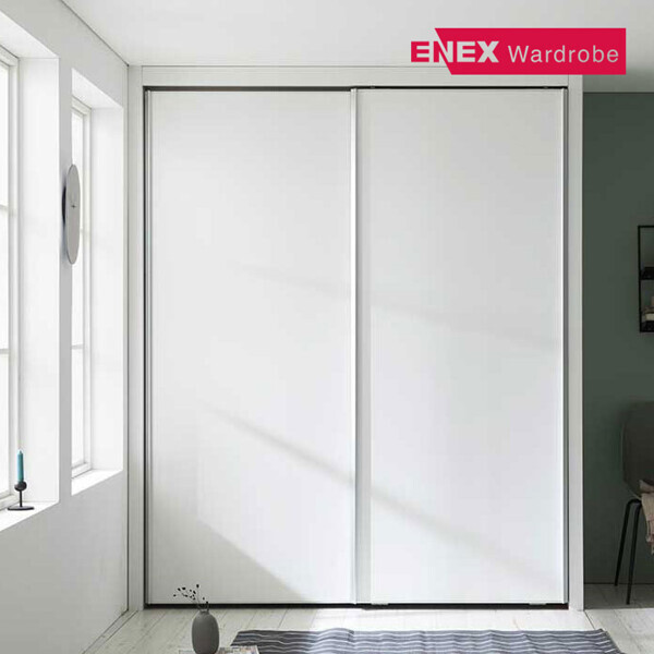 코튼 화이트 작은방 슬라이딩 붙박이장