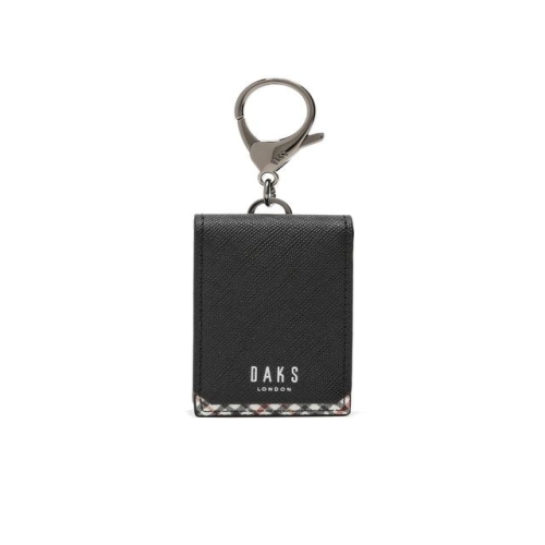 닥스 블랙 체크배색 차키홀더 DBHO0F102BK