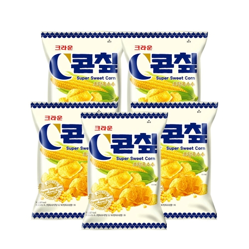 크라운제과 콘칲 초당옥수수 70g (5개)