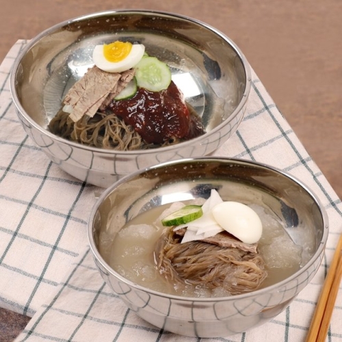  냉면가 냉면가 메밀 물냉면 4인분+비빔냉면 4인분 사리+사골육수+비빔장 총 8인분