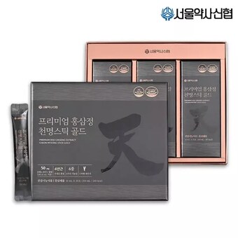 서울약사신협 프리미엄 <b>홍삼정</b> 천명스틱 골드 10ml 30포