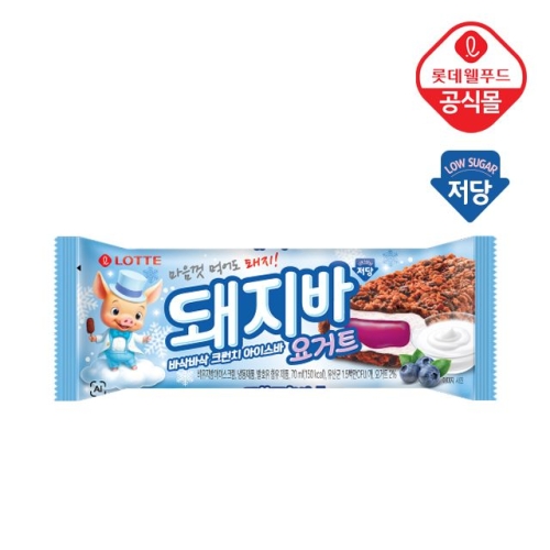 롯데제과 돼지바 요거트 저당 70ml (1개)_이미지