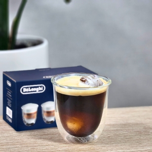 드롱기 카푸치노잔 이중 내열 유리 컵 270ml (2개)_이미지