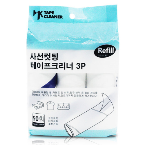 명강산업 사선컷팅 테이프클리너 리필 18m 3롤(90회)이미지입니다. 누르면 해당 게시물로 새창이동합니다.