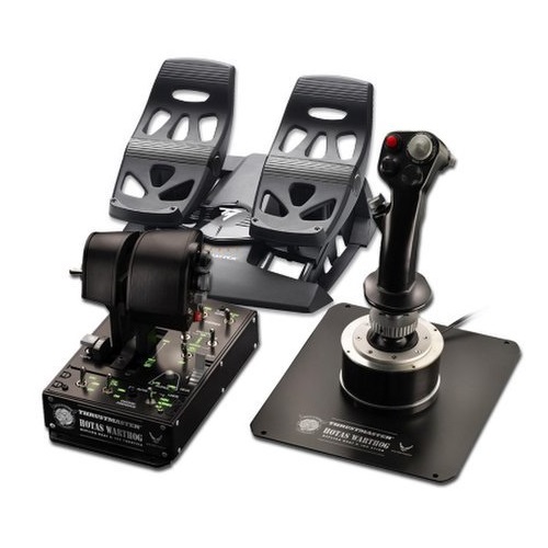 HOTAS Warthog 플라이트 스틱 +듀얼 스로틀, 러더 페달_이미지