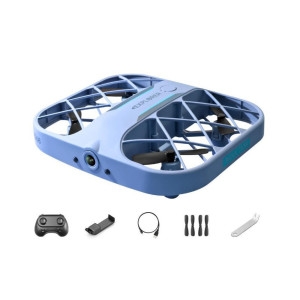 JJRC H107 안전미니포켓드론 초보 입문자용 블루 8K항공촬영_이미지
