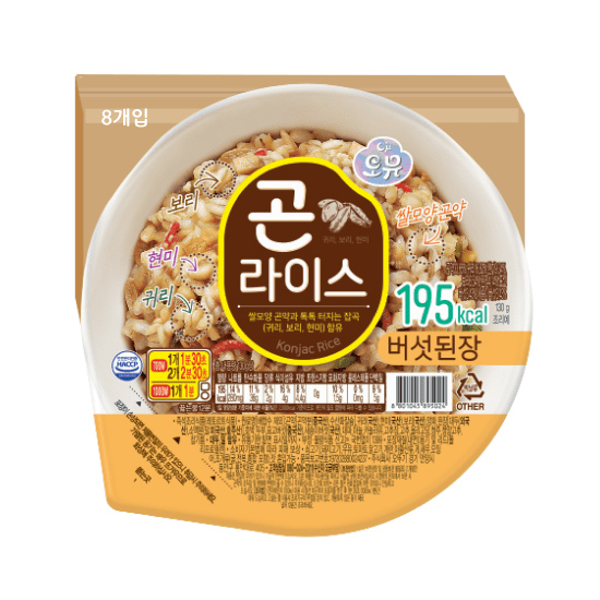오뚜기 오뮤 곤라이스 버섯된장 130g (8개)_이미지