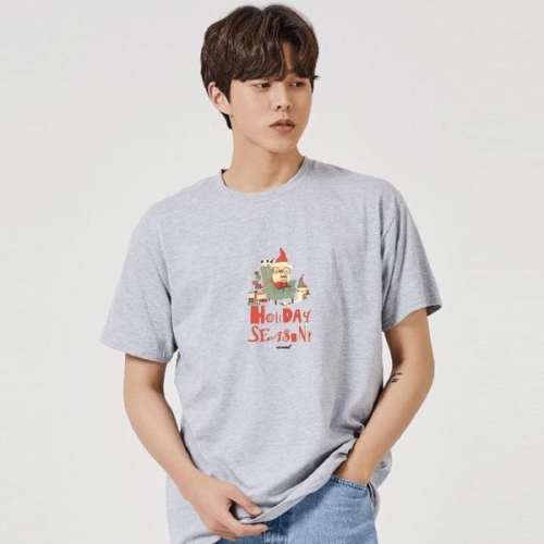 연말 산타 선물 그래픽 캐쥬얼 반팔티 W7DFDBF