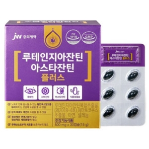 JW중외제약 루테인 지아잔틴 아스타잔틴 플러스 500mg 30캡슐