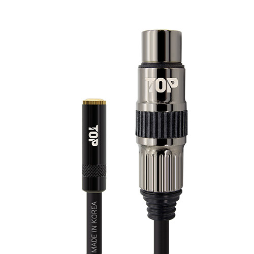 탑라인에이치디 솔탑 3.5mm 스테레오 to XLR FF 케이블 (5m, SOLTOP-1939)_이미지