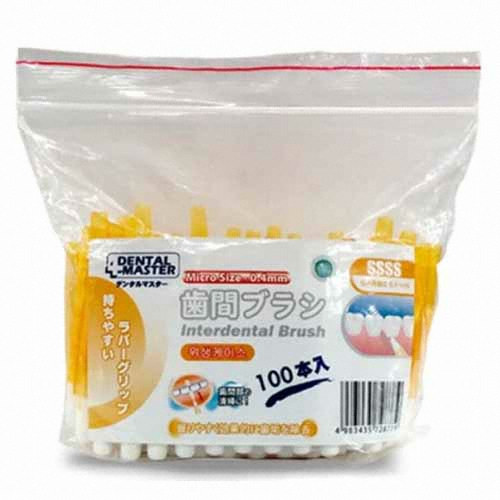 오카무라 덴탈마스터 2컴 치간칫솔 I자형 0.4mm 100개 (1팩(100개))_이미지