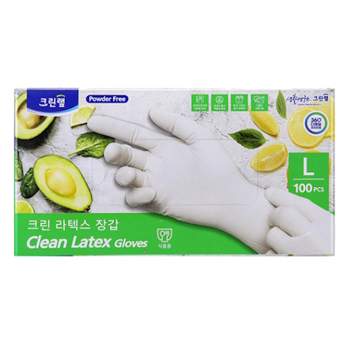 크린랲 라텍스장갑 (대) 100매 (2개(200매))_이미지