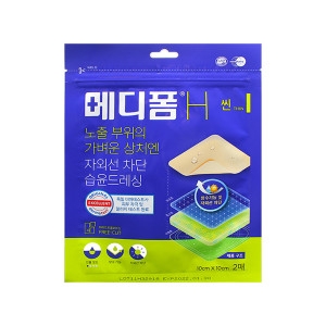 메디폼 ㅤ메디폼 H 씬 10x10cm 2매이미지입니다. 누르면 해당 게시물로 새창이동합니다.