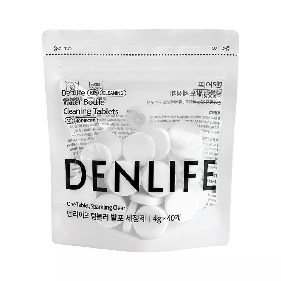 덴라이프 텀블러 발포 세정제 40개입 (1개)_이미지