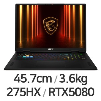 MSI 벡터 18 HX AI A2XWIG-U9 QHD+