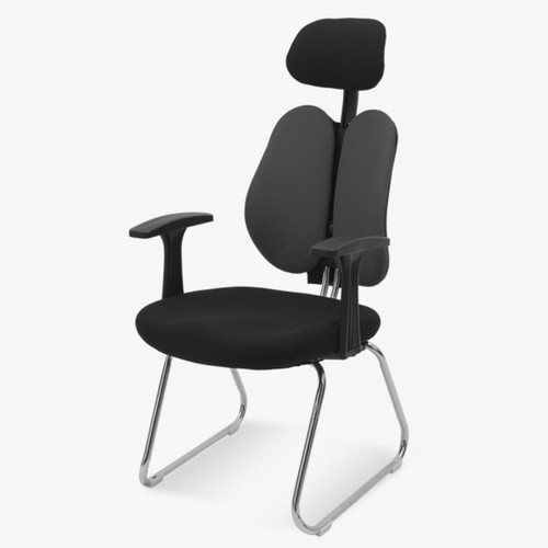 체어포커스 스쿨 헤더형 고정의자 BW-FM (인조가죽등판)