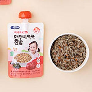 베베쿡 한우미역국 진밥 100g (1개)_이미지