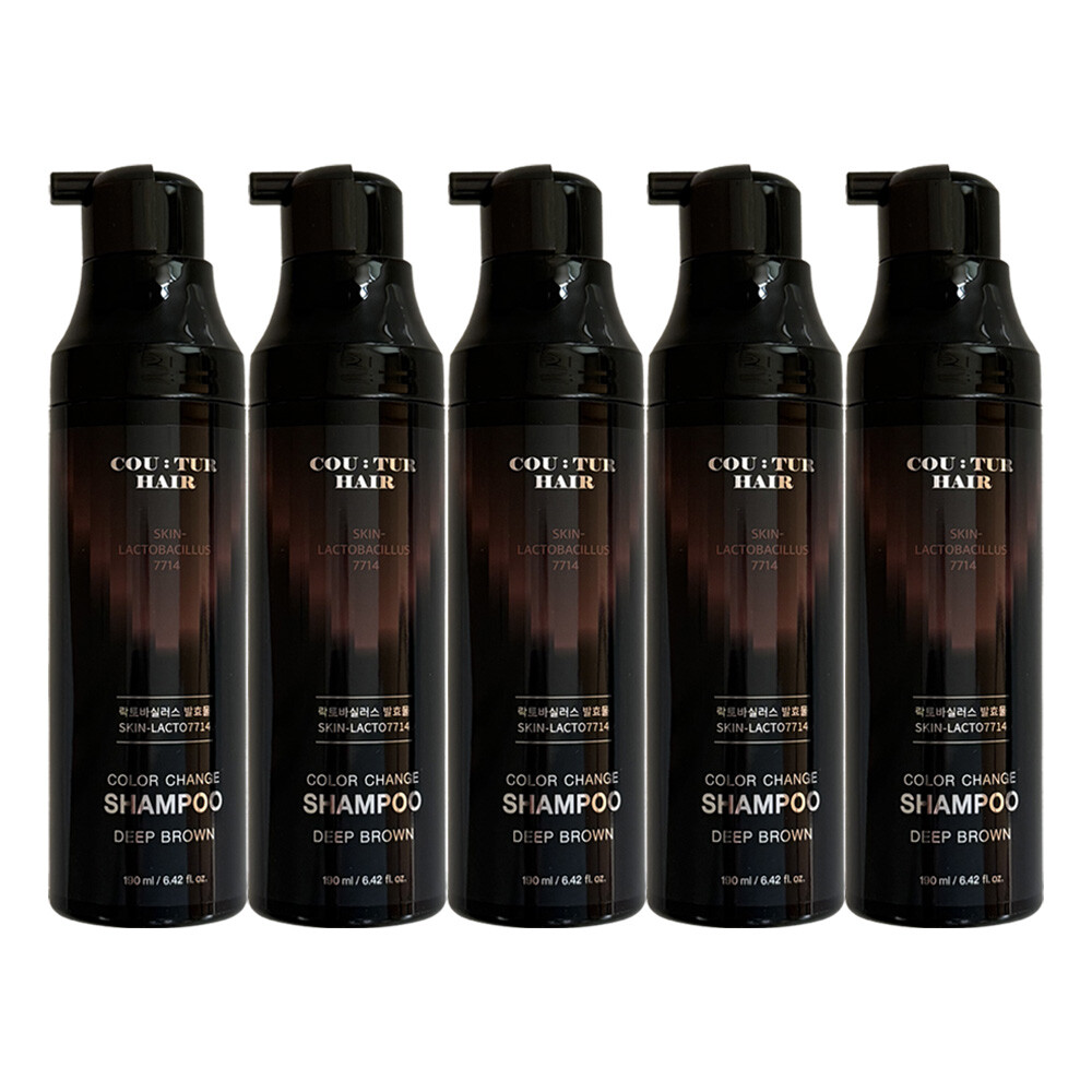 꾸띄르헤어 시즌4 스킨락토7714 샴푸 진갈색 190ml (5개)
