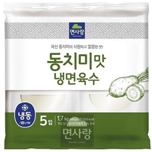 면사랑 동치미맛 냉면육수 340g (5개)_이미지