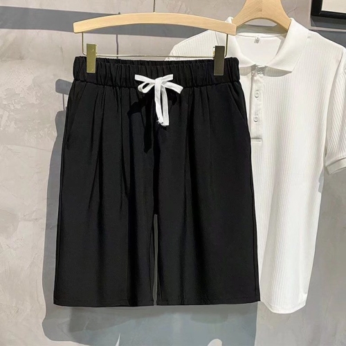 데일리룩 남친룩 남성 밴딩 바지 멋있는 일상룩 있는 블랙 레귤러 슬랙스 34 150-160근 정도_이미지