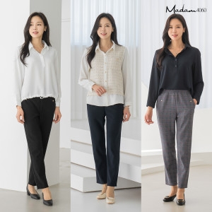 마담4060 엄마옷 팬츠 1+1+1 데일리 여성바지 보들배기 3종-YHPN2502001