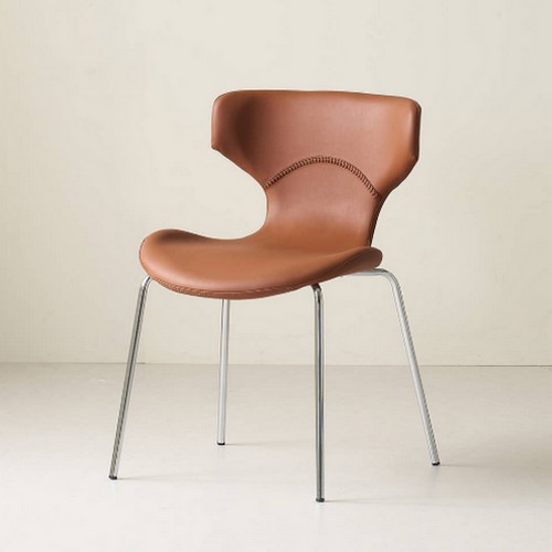 브릿지 디자인 가죽 체어