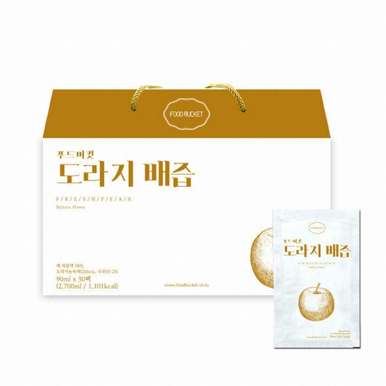 참들식품 푸드버킷 도라지배즙 90ml 30포 (3개)