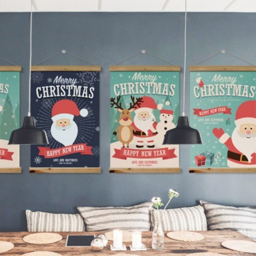 꾸밈 꾸밈 ii804-우드스크롤_60CmX90Cm-크리스마스포스터1