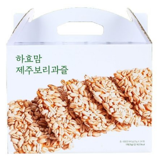 하효살롱협동조합 하효맘 제주 보리과즐 선물세트 24개입 840g (1개)_이미지
