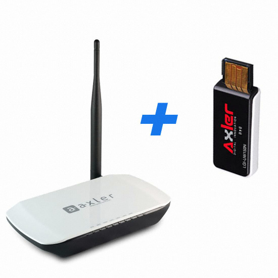 파테크 Axler R104T 유무선공유기 패키지 (+ UW150N USB 2.0 무선랜카드)_이미지