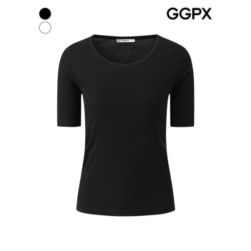 연승어패럴 GGPX 라운드넥 골지 타이트핏 티셔츠 GQ3TS035F