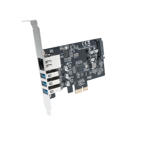 라이트컴 COMS KS585 USB 3.0 3포트+RJ45 C PCIe 카드_이미지