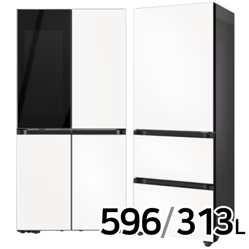 삼성전자 비스포크 키친핏 새틴 RF60DB9342 + RQ33DB74C1AP (화이트)_이미지