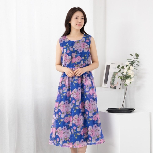 엄마옷 모시 생활한복 나시롱원피스 KD403260 중년여성의류/50대/60대/마담/빅사이즈/할머니옷/40대/미시옷