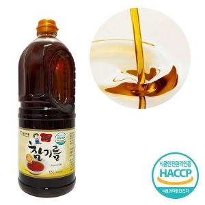 청정식품 볶은 통깨 100% 통참깨 참기름 1.8L