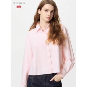 유니클로 JW앤더슨 옥스포드 셔츠 477683-10_이미지