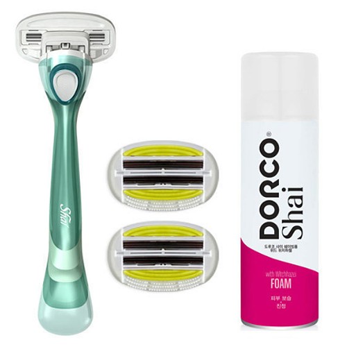 도루코 샤이 크리미 (면도기1개+날2개+폼)_이미지