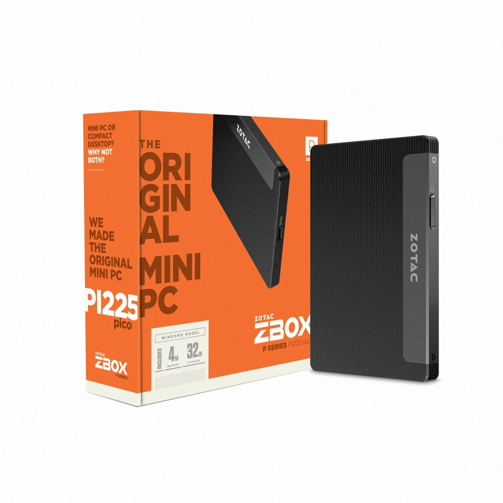 ZOTAC ZBOX PI225 WIN 10 Home (eMMC 32GB)