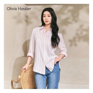  올리비아하슬러 여성 페미닌 루즈핏 셔츠 블라우스_OHDMBL101 OHDMBL101
