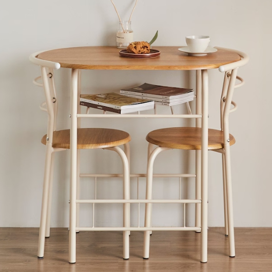 포블리스에스엔디 포블리스 미니 2인 식탁 800 (의자2개)