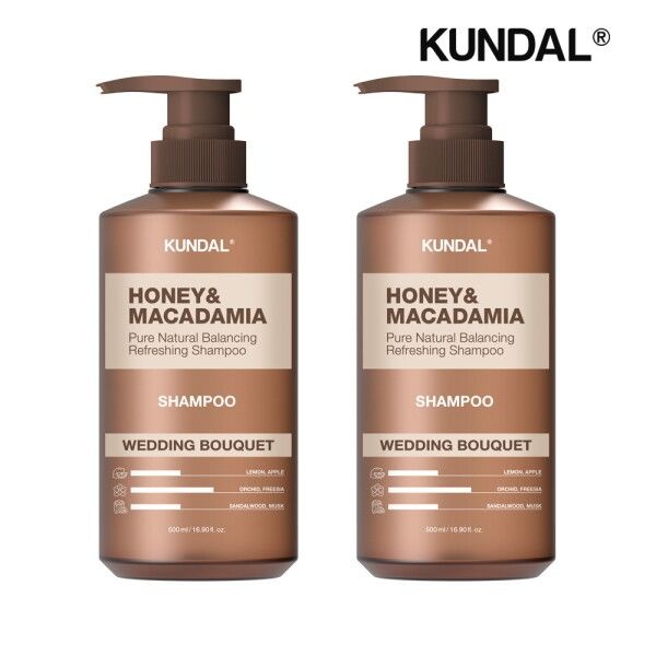 쿤달 허니 앤 마카다미아 네이처 샴푸 웨딩부케 500ml (2개)_이미지