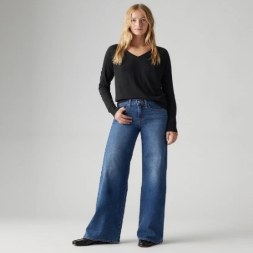 리바이스바디웨어 RED TAB 318 쉐이핑 와이드 레그 진001PZ-0001_GN