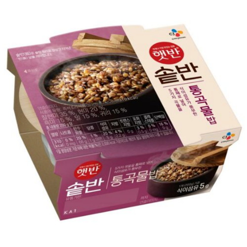 CJ제일제당 햇반 솥반 통곡물밥 200g [5개]
