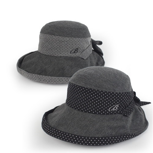 도트배색 와이어챙 모자 TFW7003