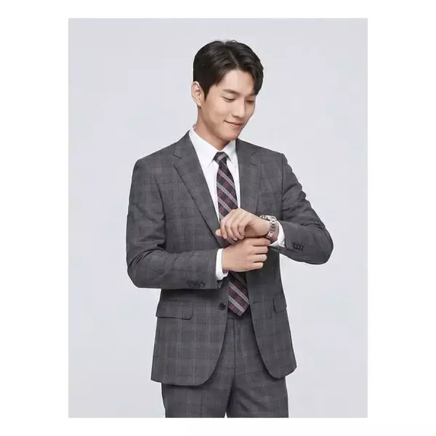 BY 울혼방 멀티체크 스트레치 수트 셋트M6D 3647308