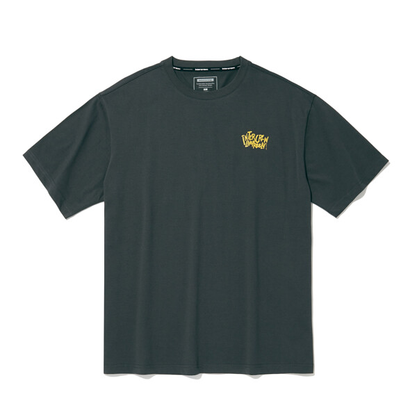 인터크루 남성 1도변형폰트반팔티셔츠 ITA2TR01ADG 다크그레이