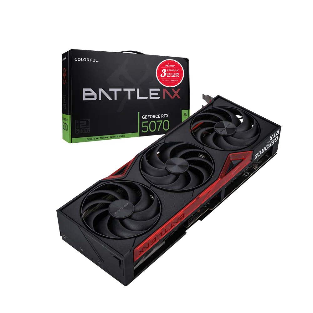 COLORFUL 지포스 RTX 5070 토마호크 EX V2 D7 12GB 피씨디렉트이미지입니다. 누르면 해당 게시물로 새창이동합니다.