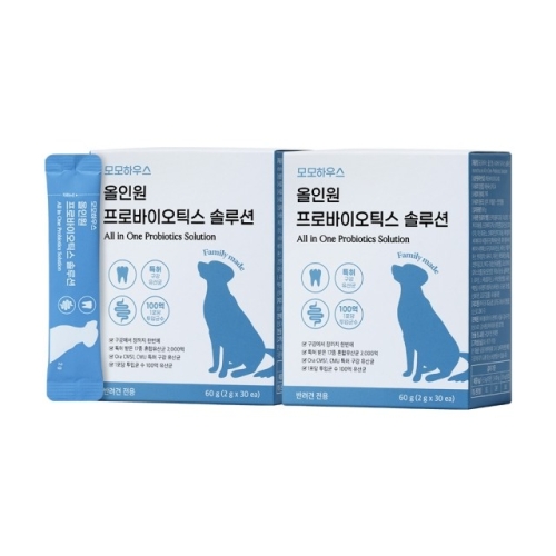 모모하우스 올인원 프로바이오틱스 솔루션 60g (2g x 30p)이미지입니다. 누르면 해당 게시물로 새창이동합니다.
