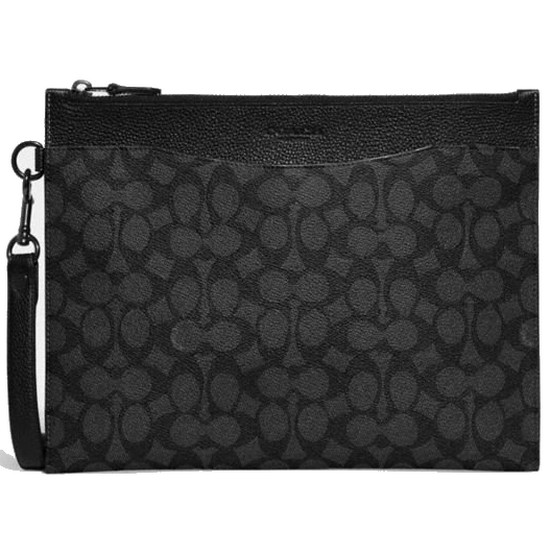 코치 히치 파우치 인 시그니처 캔버스 CE483 CHR