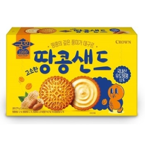 크라운제과 국희 땅콩샌드 279g (1개)